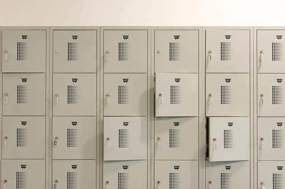 Modern locker area
